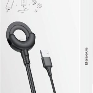 Держатель с USB кабелем Baseus O-type Car Mount Cable Shape Car Mount Phone Stents with Data Cable Lightning (CALOX-01, CALOX-09)