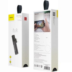 Переходник Baseus L43 Lightning (Папа) - Lightning /3.5 mm (Мама) Audio Converter (CALL43-91, CALL43-01, CALL43-S1)