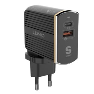 Зарядное устройство LDNIO EU Plug QC3.0 USB - Type-C PD Travel (A2502C)