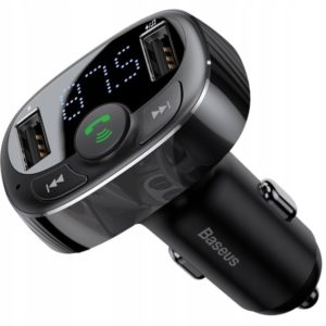 Автомобильное зарядное устройство Baseus T-typed Wireless MP3 Charger (CCTM-01) с FM-трансмиттером