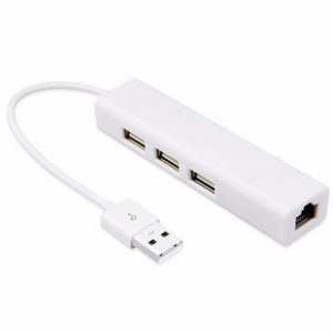 Адаптер USB Multifunction Lan Adapter 3 Port USB 2.0 Ethernet Hub