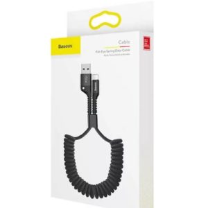 Кабель Baseus Fish Eye Spring Data Cable -Type-C - USB 1м (CATSR-01, CATSR-09)