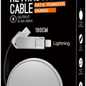 Кабель Ldnio LC90 Retractable 2 in 1 micro USB to Lightning USB 1м