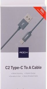Кабель Rock C2 Nylon Type-C - USB 0.25м