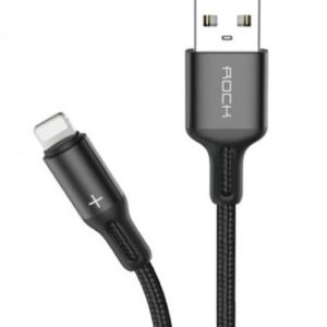 Кабель Rock R2 USB - Lightning Metal Braided Round Charging Cable 1.5A 5м (RCB0730)