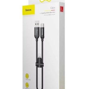 Кабель Baseus U-shaped portable data cable USB - Type-C - Lightning 23см (CALUTC-01)