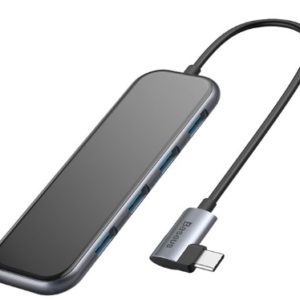 Адаптер Baseus Mirror Series Multi-functional HUB 4xUSB3.0 - Type-C PD (CAHUB-EZ0G)