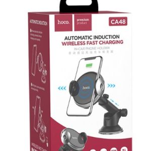 Автомобильный держатель HOCO CA48 с беспроводной зарядкой Automatic Inducttion Wireless Fast Charging