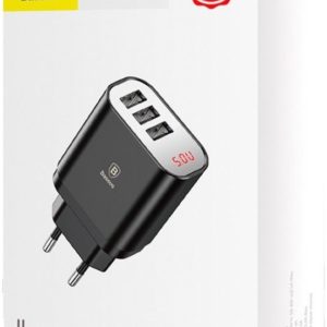 Сетевой блок питания Baseus Mirror Travel Charger 3 USB 3.4А(CCALL-BH01, CCALL-BH02)