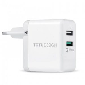 Сетевой блок питания TOTU Adapter Super Series Dual USB EU Plug (AC24)