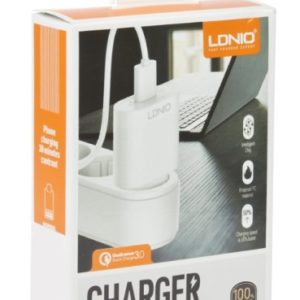 Зарядное устройство Ldnio Travel Charger A303Q Quick Charge QC3.0, 3,0А + кабель USB - Micro USB