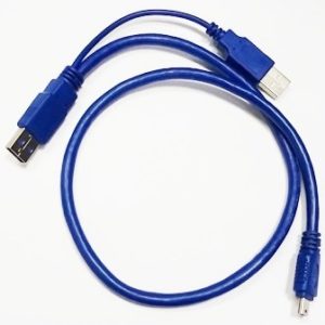 Кабель Mini USB - USB 3.0 с дополнительным питанием 0.5м