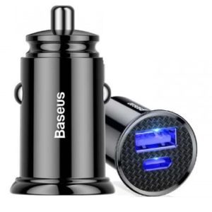 Автомобильное зарядное устройство Baseus Circular Plastic A+C 30W PPS Car Charger (CCALL-YS01,CCALL-YS02)