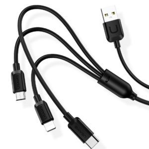 Кабель Usams 3 in 1 Charging Cable U Turn Series 1.2м (US-SJ324) USB - Lightning, Type-C, Micro USB