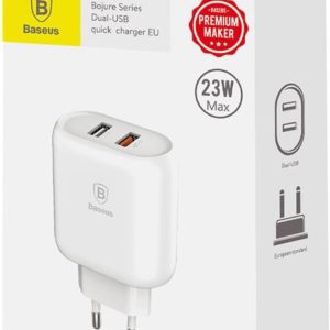 Сетевой блок питания Baseus Bojure Series Dual-USB quick charge charger 23W (CCALL-AG02)