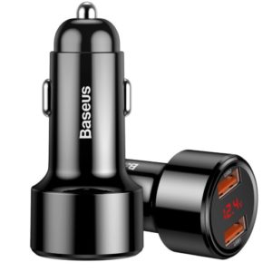 Автомобильное зарядное устройство Baseus BS-C20A Dual USB Fast Quick Charging 45W Max (CCMLC20A-01, CCMLC20A-03, CCMLC20A-09)