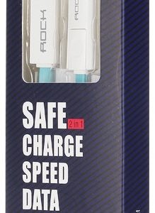 Кабель Rock 2 in 1 Combo Lightning - Micro USB - USB 1м